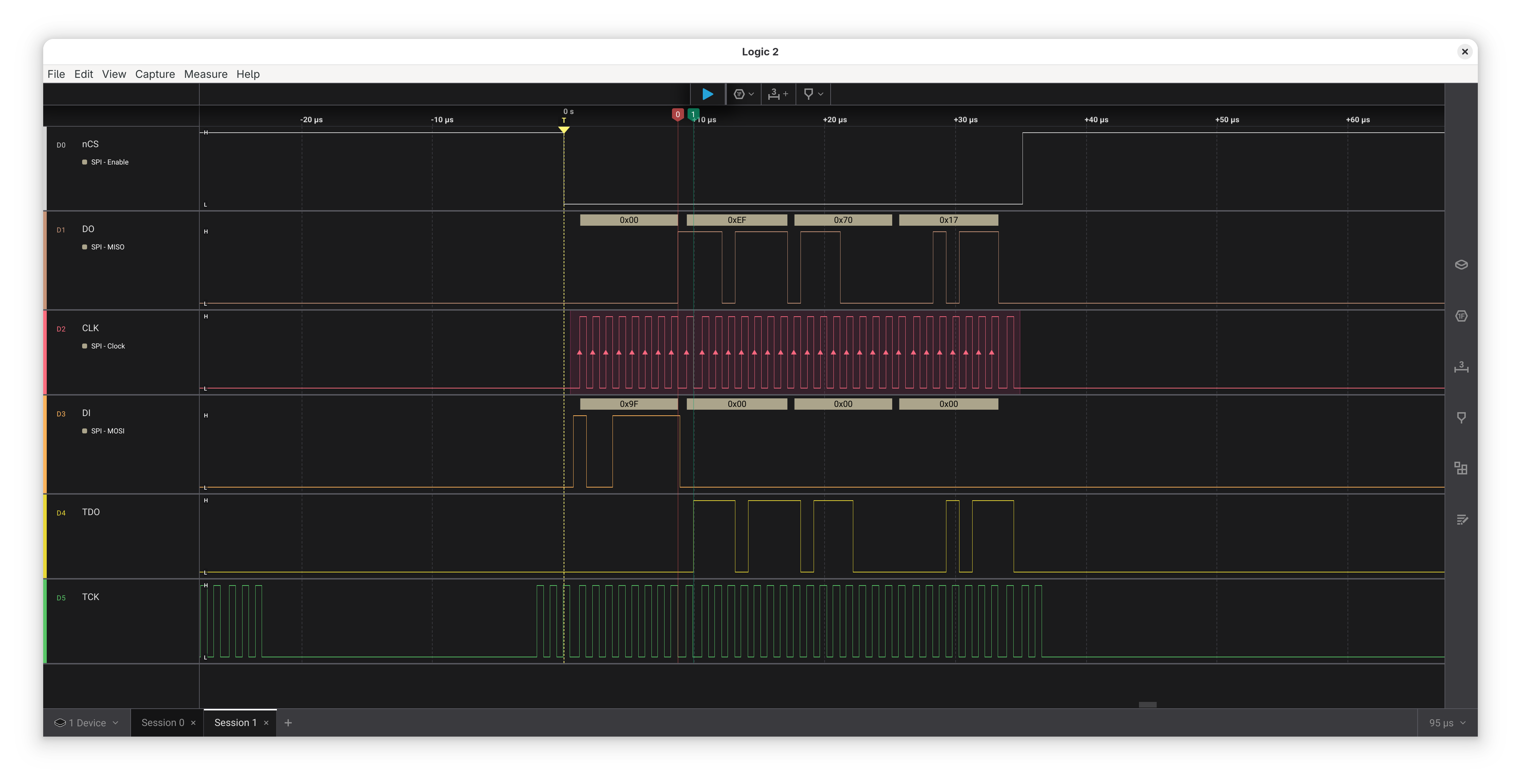 JTAGSPI With One Cycle Read Delay
